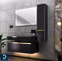 روشویی کابینتی لوکس کابین مدل 605A مشکی