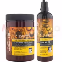 شامپو و ماسک موی بدون سولفات حاوی آرگان و پروتئین لایتنس مدل Argan Oil