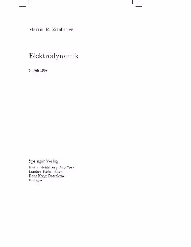 خرید و دانلود نسخه کامل کتاب R. Elektrodynamik