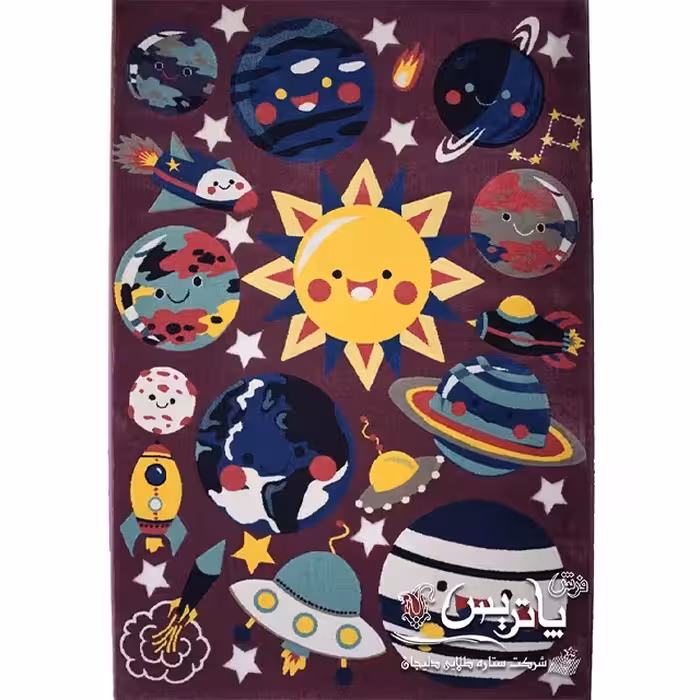 فرش گلیم پاتریس منظومه بنفش 400 شانه