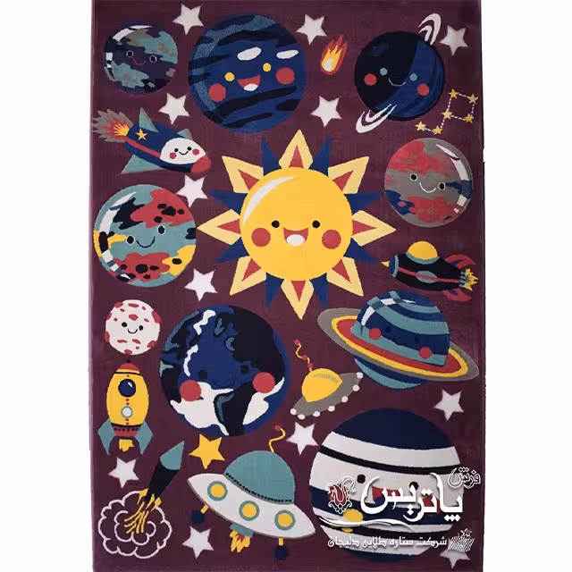 فرش گلیم پاتریس منظومه بنفش 400 شانه