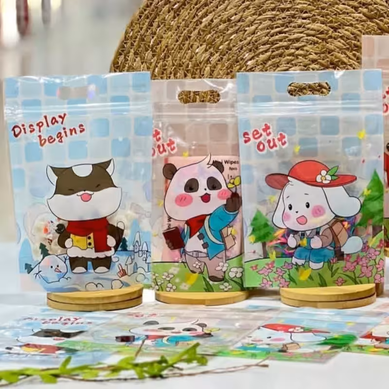 زیپ کیپ طرح حیوانات گلدار