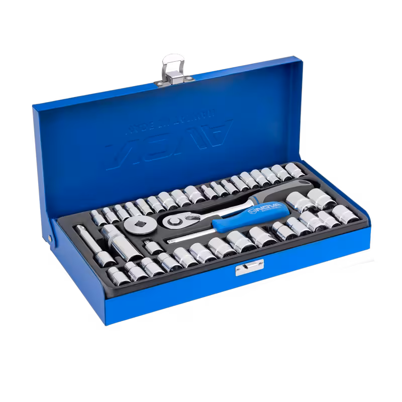 جعبه بکس 1/4 و 3/8 اینچ 40 پارچه نووا مدل 7002