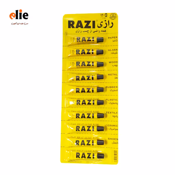 چسب مایع رازی 10 سی سی بسته 10 عددی