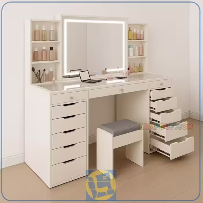 میز آرایش لامپ دار DJ752