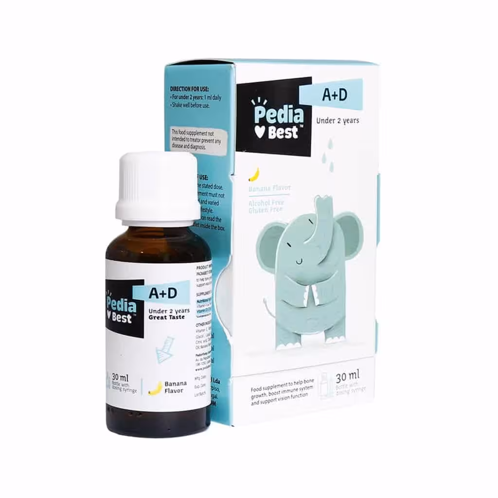 قطره ویتامین آ د پدیابست با طعم موز