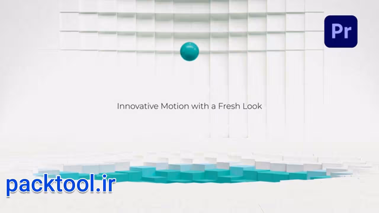 دانلود پروژه آماده پریمیر لوگو موشن پیکسلی Minimal Voxel Motion Logo - پک تول