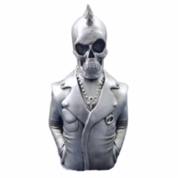 مجسمه نیم تنه اسکلت رپر