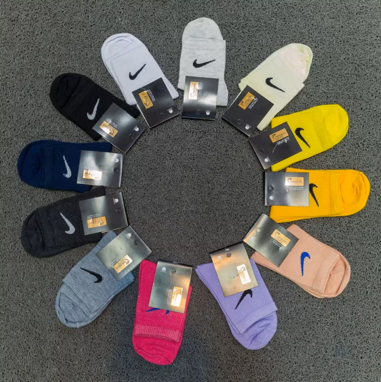 جوراب نیم ساق کش انگلیسی نایک 12 رنگ