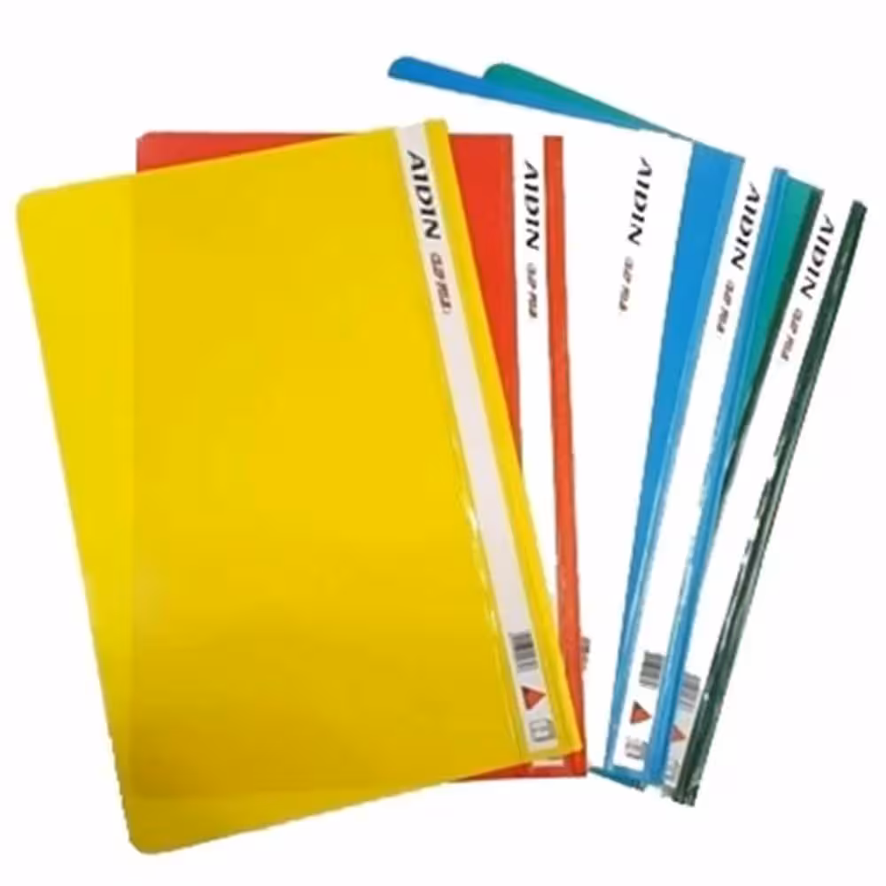 خرید پوشه پلاستیکی آیدین سایز A4 بسته 50 عددی رنگ جور