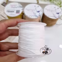 نخ دستبندی سفید دندلیون (بسته 5 متری)
