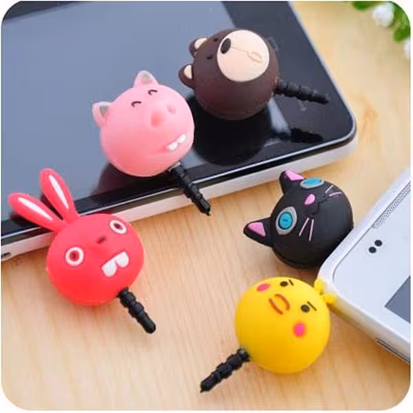 آویز موبایل طرح حیوانات Mobile Aux Plug-in Animal