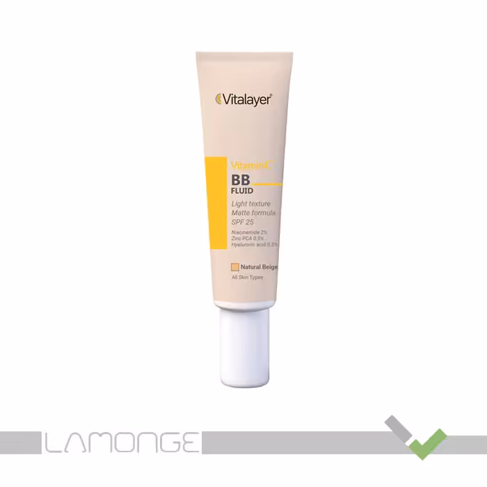 بی بی فلوئید ضد آفتاب SPF25 بژ طبیعی حاوی ویتامین C ویتالیر 50 میلی لیتر