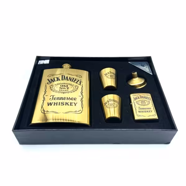 ست هیپفلاسک دو شات 240cc و فندک جک دنیلز کد L540342