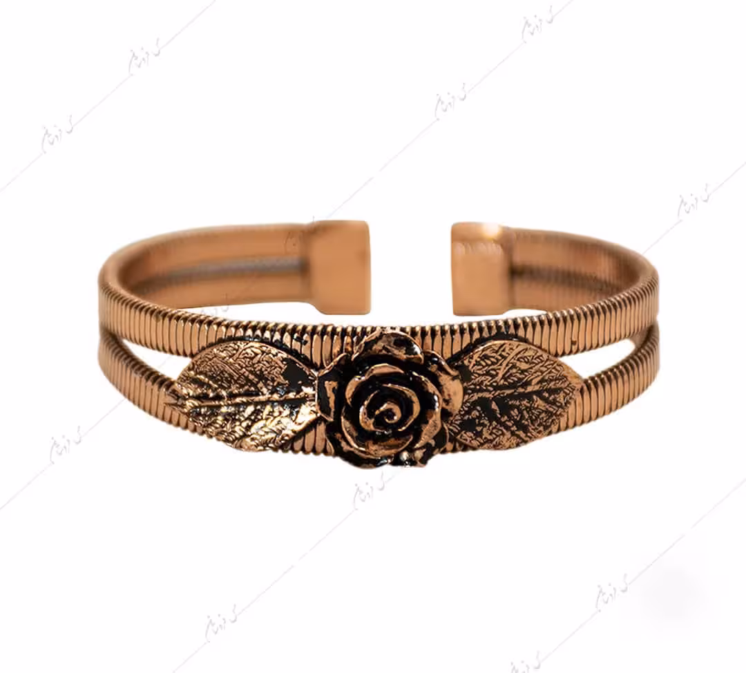 دستبند مسی مدل رز