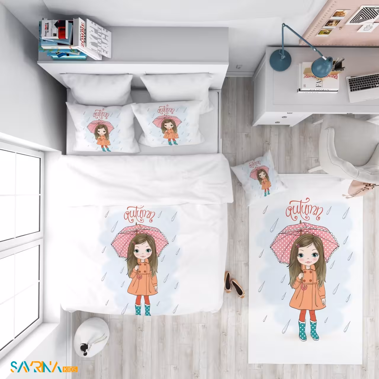 سرویس روتختی طرح باران یک نفره کد AS1744