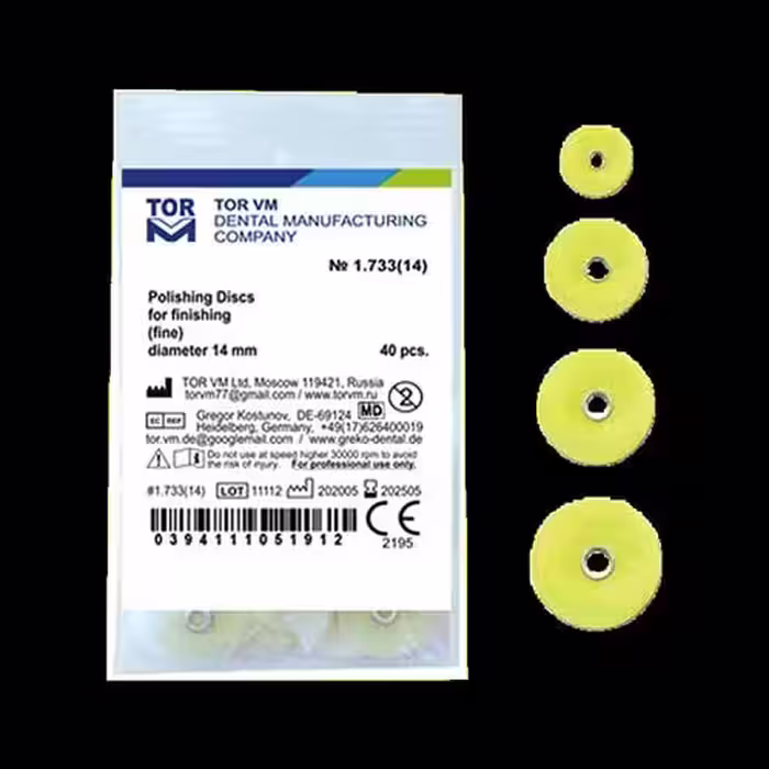 دیسک پرداخت مرکزدار زرد| POLISHING DISCS 40PCS