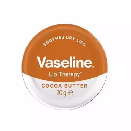 بالم لب کاسه ای عصاره کره کاکائو وازلین   lip balm VASELINE 20gr