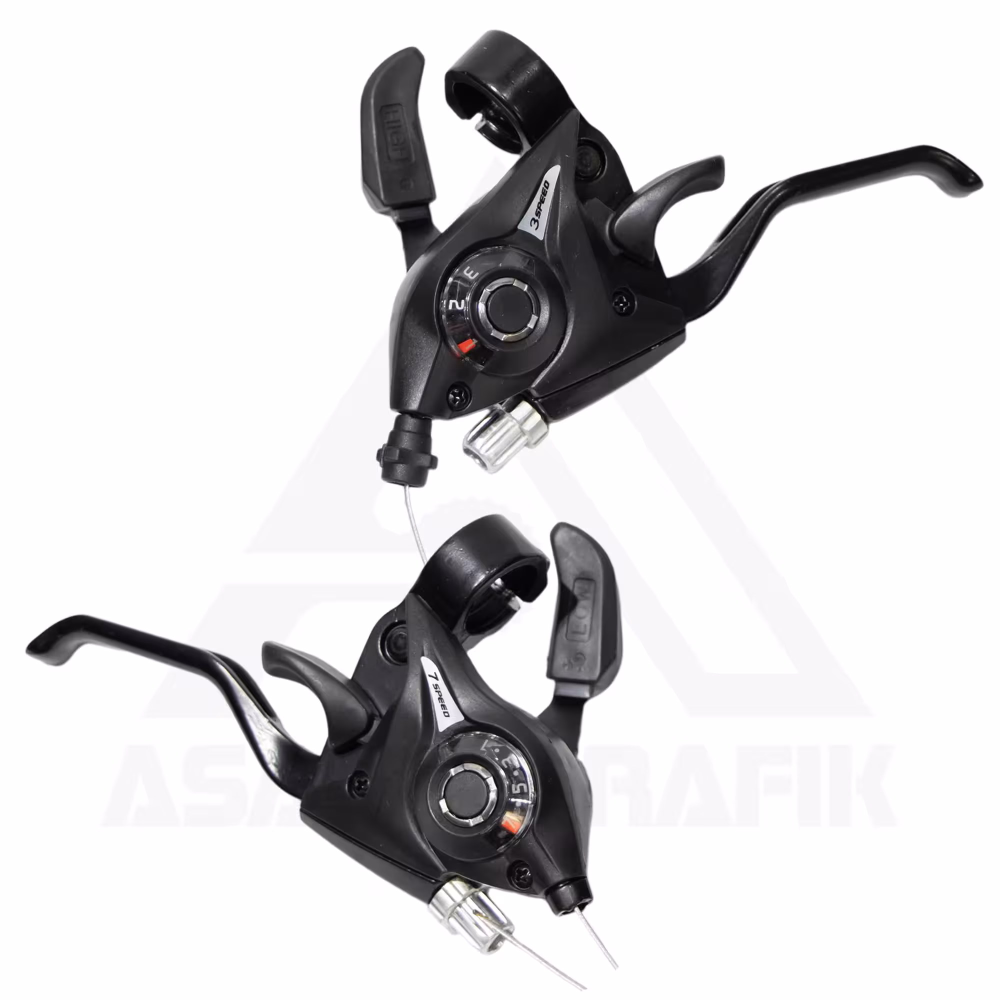 دسته دنده و کتی ترمز سان ران 3*7 SUNRUN