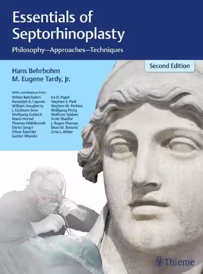 خرید و دانلود نسخه کامل کتاب Essentials of Septorhinoplasty: Philosophy, Approaches, Techniques