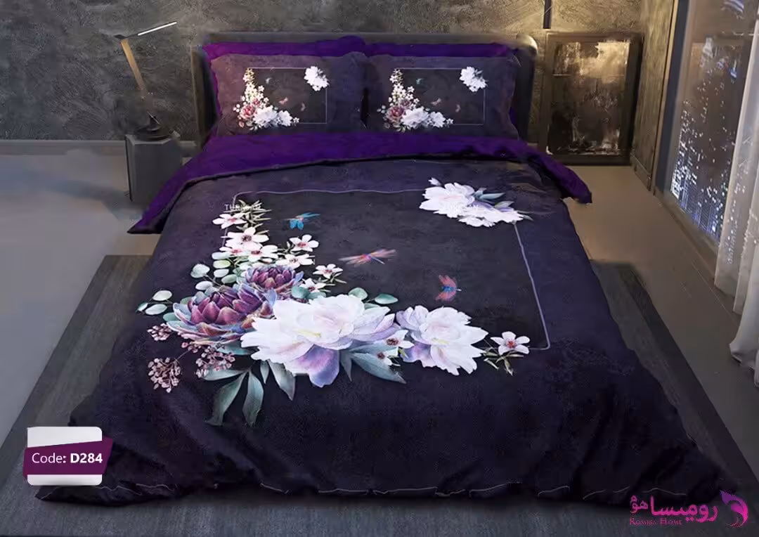 قیمت و خرید سرویس روتختی طرح رومانس دو نفره برند ترکسان کد d284