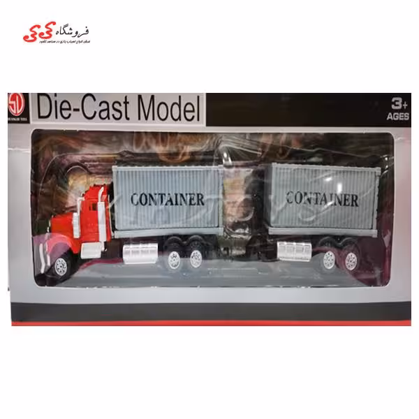 ماکت فلزی تریلی با کانتینر DIE Cast Model
