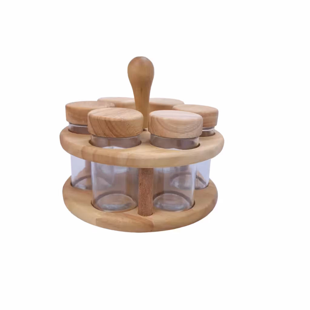 جا ادویه چوبی گردون 6 تایی کد WD5886