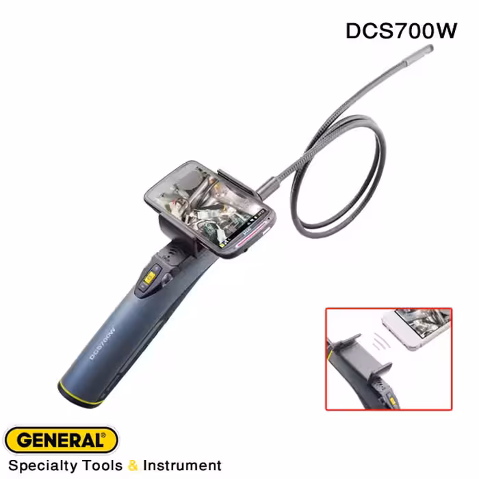 ویدئو بورسکوپ وایرلس پراب سرخود مدلDCS700W جنرال تولز آمریکا