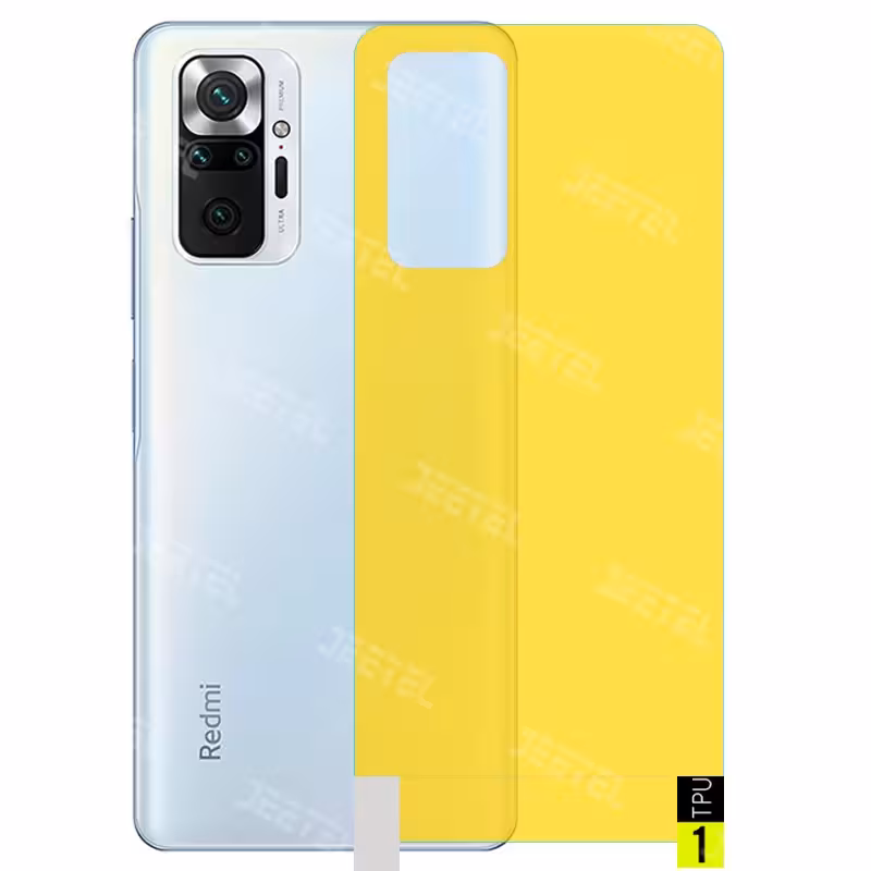 برچسب نانو پشت گوشی Xiaomi Redmi Note 10 Pro مدل فول کاور شفاف آنتی شوک