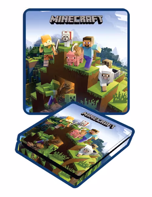 اسکین پی اس 4 اسلیم برند گیم‌آور طرح ماینکرفت کد A