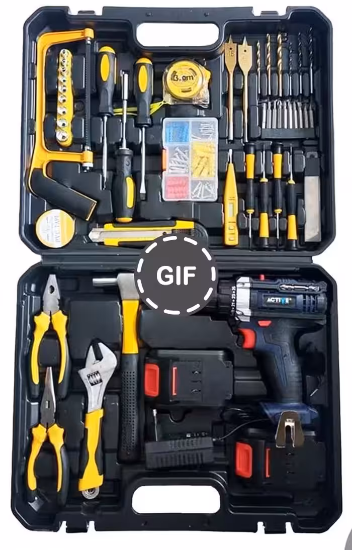 کیت شارژی‌ با لوازم 2 باطری اکتیو مدل AC-3520S