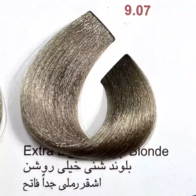 بلوند شنی خیلی روشن 9.07 ،رنگ مو کم آمونیاک پیلون ویک عدد اکسیدان | amazonchi