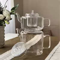 ست کتری قوری پیرکس صافی پیرکس دو درب برند ناتالیNATALY در سه رنگ (شهرستان(تیپاکس)-تهران(پیک))