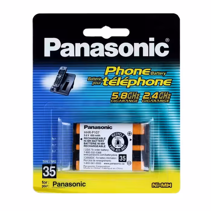 باتری تلفن بی سیم پاناسونیک مدل P107