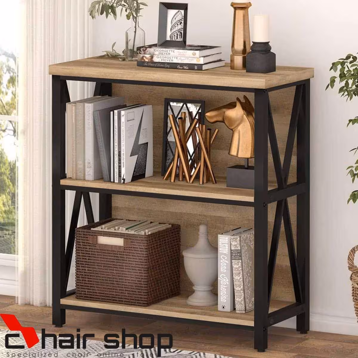 کنسول ویترینی چوب و فلز کد 9922