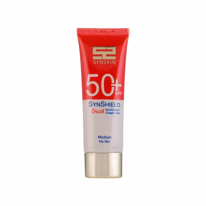کرم ژل ضد آفتاب ساین اسکین | مدل ساین شیلد | SPF50 | رنگ متوسط