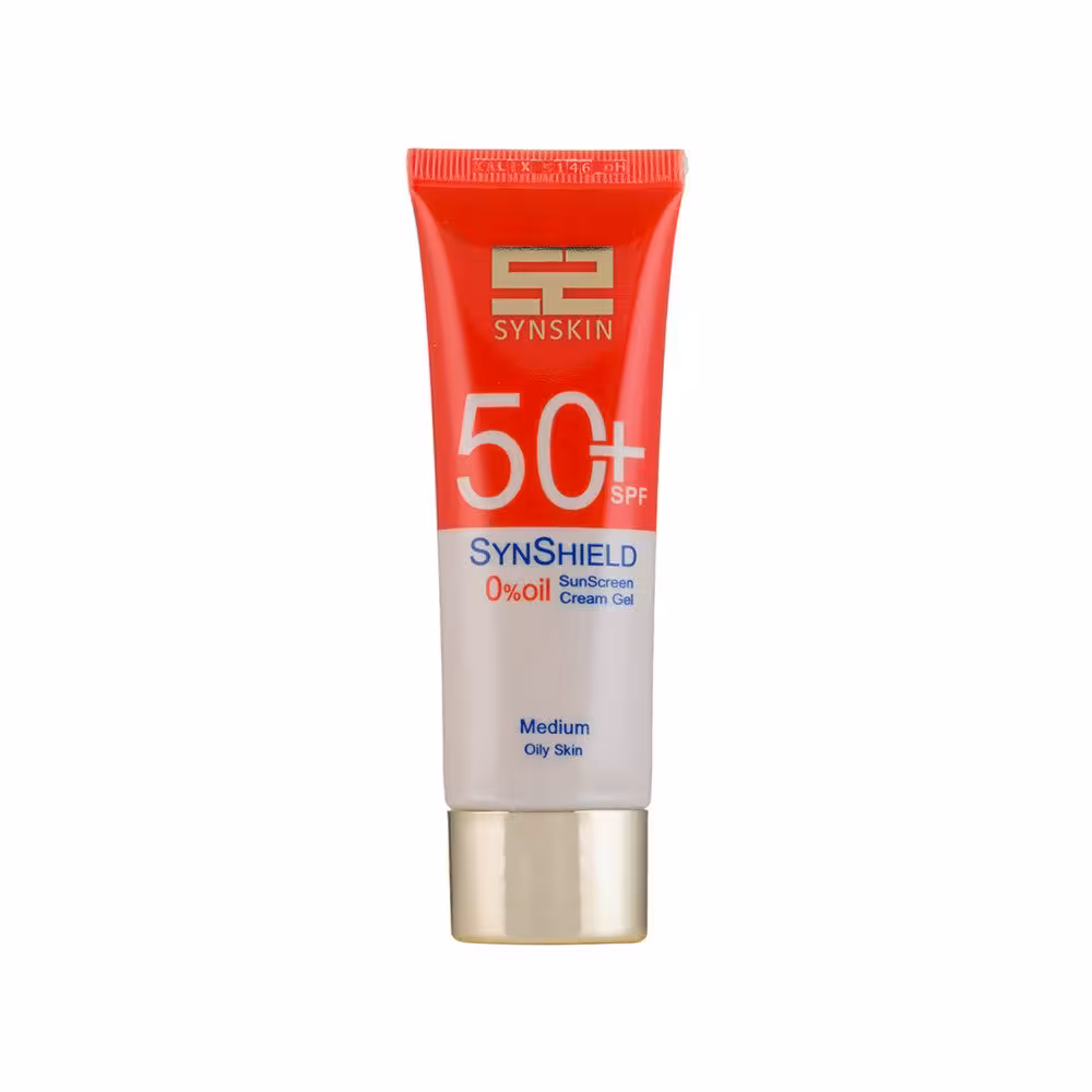 کرم ژل ضد آفتاب ساین اسکین | مدل ساین شیلد | SPF50 | رنگ متوسط