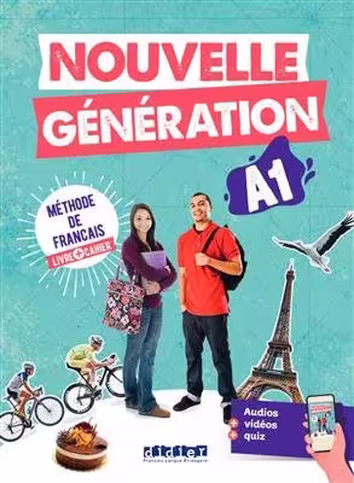 کتاب فرانسوی نوول جنریشن Nouvelle Generation A1 Livre   Cahier   MP4