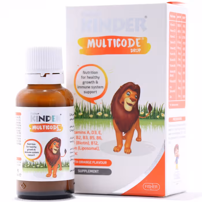 قطره مولتی کد فیشر کیندر 30 میلی لیتری
