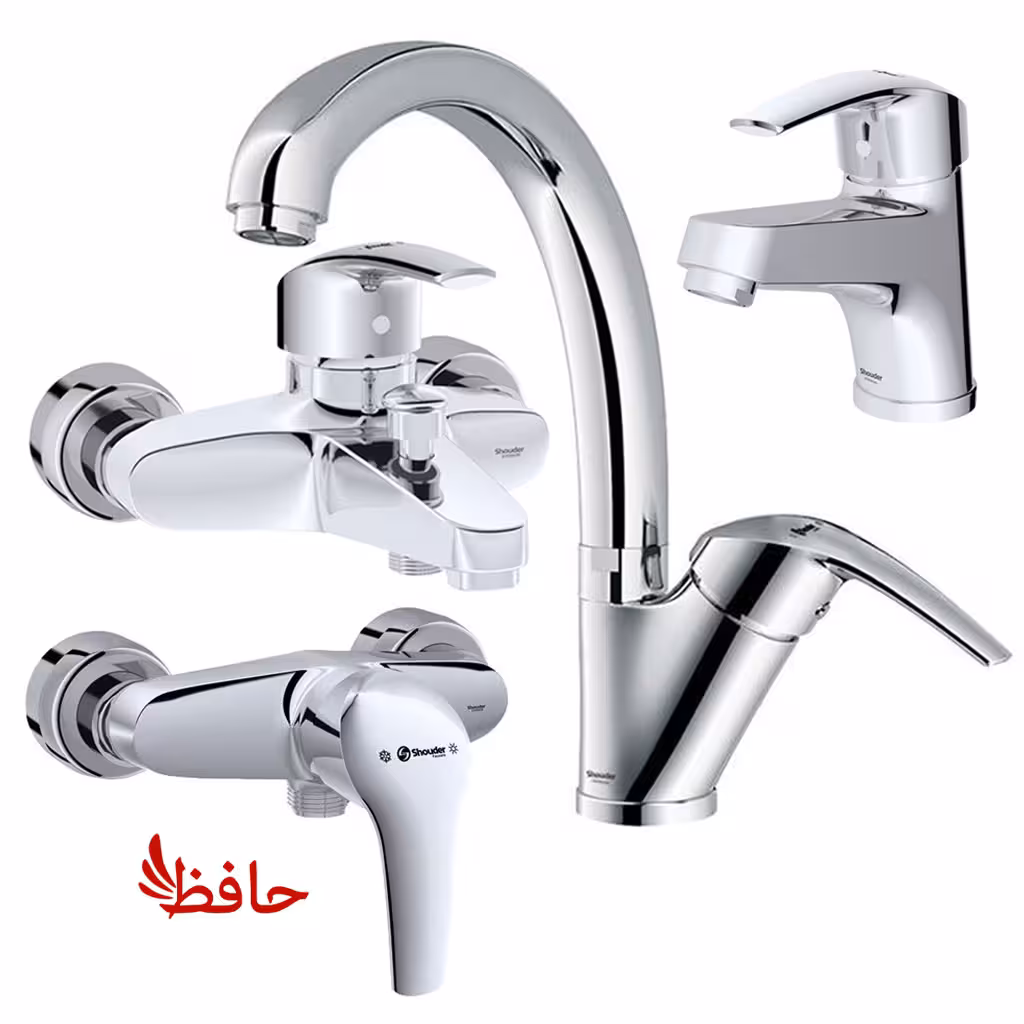 ست شیرالات شودر مدل پاریس کروم