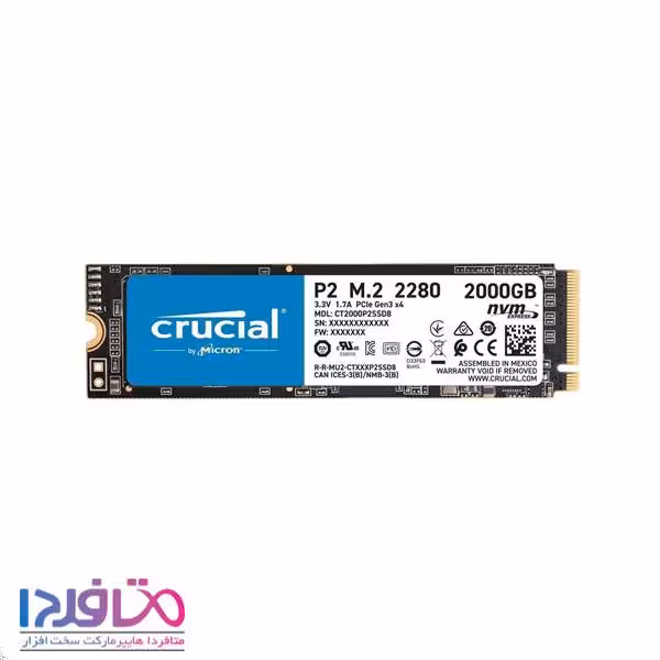 اس اس دی کروشیال مدل P2 NVMe ظرفیت 2 ترابایت