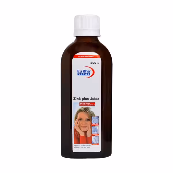 شربت زینک پلاس یوروویتال 200 میلی لیتر