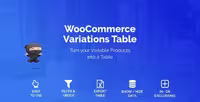 دانلود افزونه WooCommerce Variations Table برای وردپرس