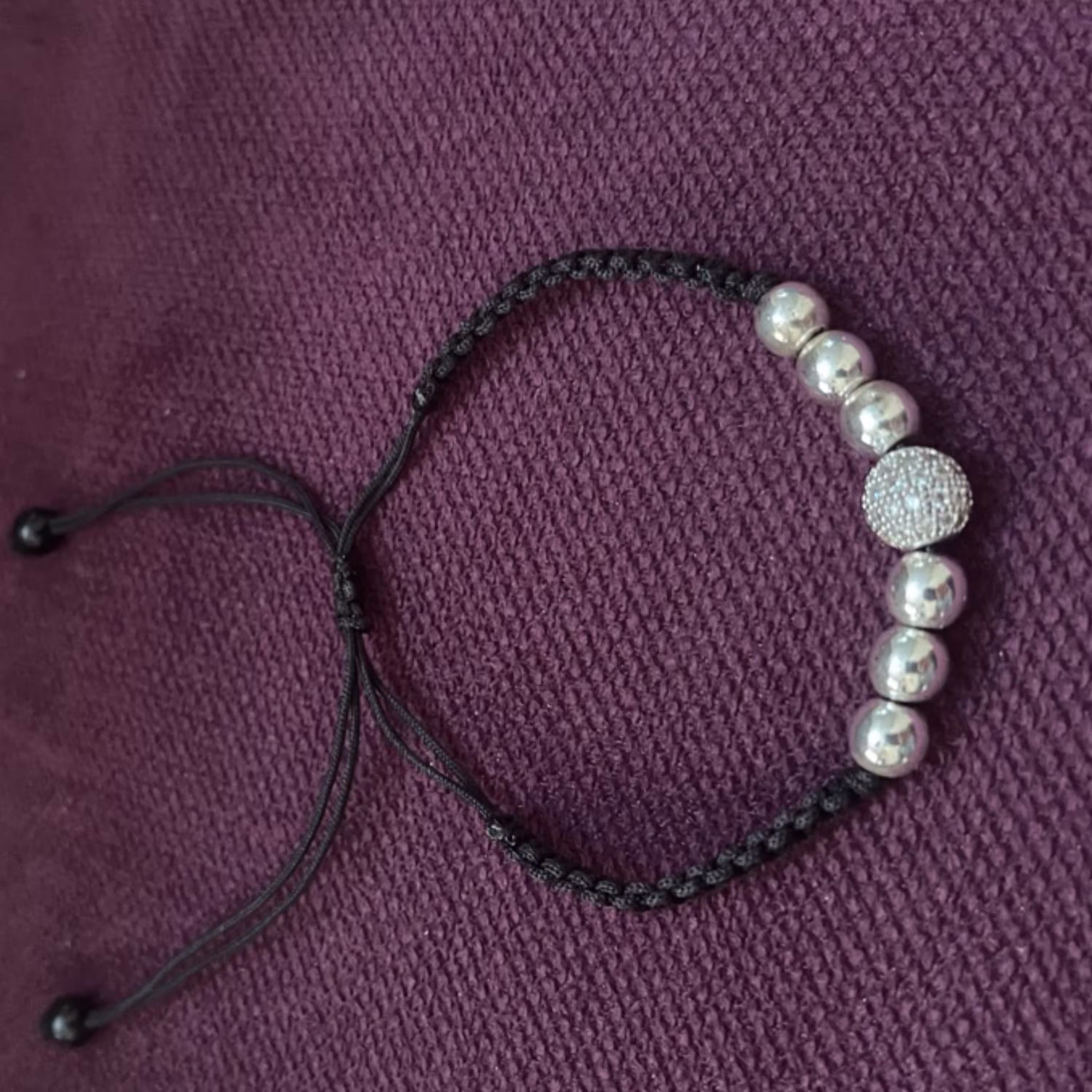 دستبند سوارسکی با سنگ حدید