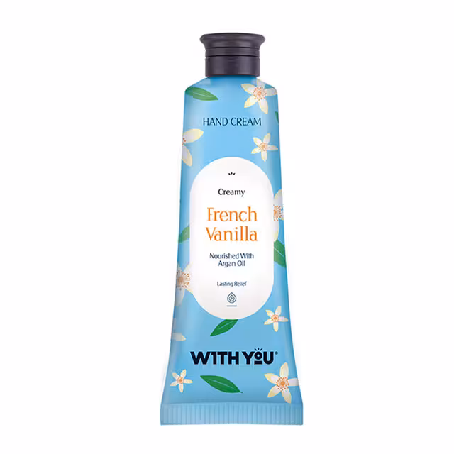 کرم مرطوب کننده دست حاوی وانیل فرانسوی و روغن آرگان ویت یو 50 میلی لیتری