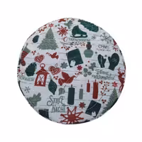 ماسون دم کنی زمینه سفید طرح کریسمس کوچک