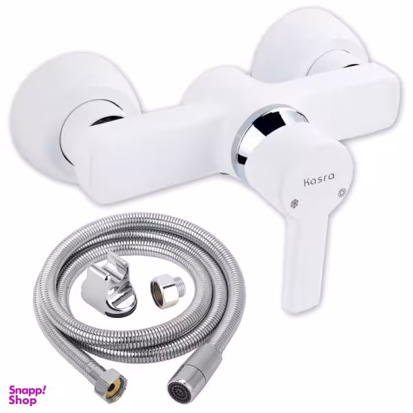 شیر سرویس بهداشتی کسری مدل امگا به همراه شلنگ و پک نظافت