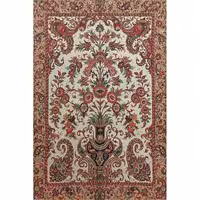 ترمه تابلوئی ابریشم کد TRTAB18 نفیس رنگ نقره ای براق لایی چسب دار بدون آستر