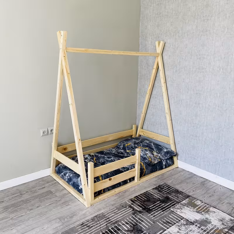 تختخواب کودک روستیک دکور مدل sd100 سایز 140×80 سانتی متر