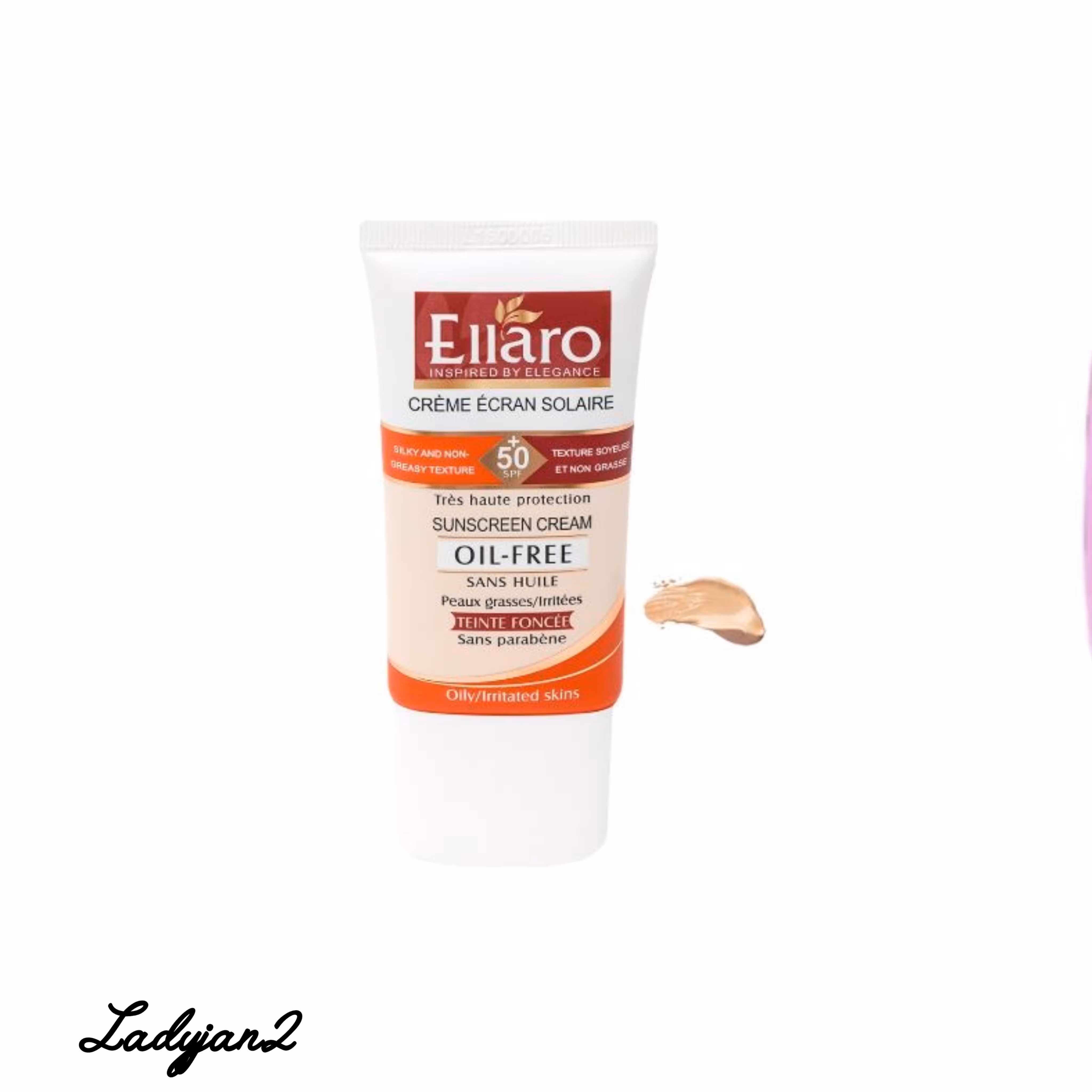 کرم ضد آفتاب رنگی الارو، SPF50، مدل Teinte Foncee، مناسب پوست‌های چرب . بژ طبیعی. حجم 40 میلی‌لیتر. ضد چروک، ضد لک و پیری،فاقد چربی